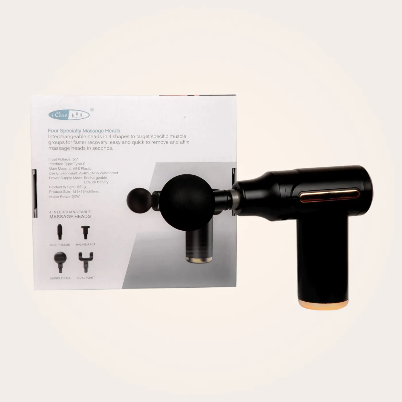 iCare Mini Percussion Muscle Massager - Image 3